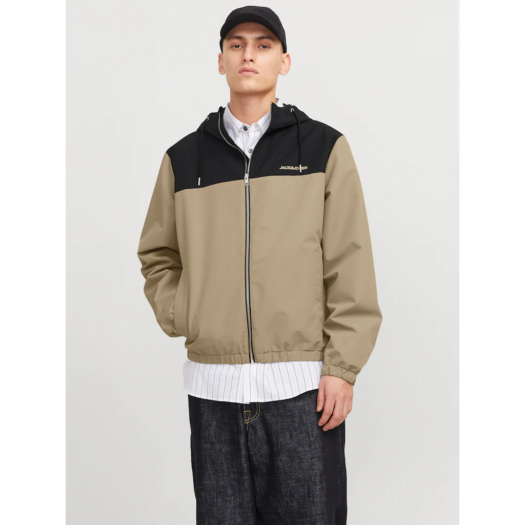 Jack & Jones Blouson »JJELEGACY LIGHT JACKET HOOD NOOS« mit Kapuze mit Logo Schriftzug ▷ für