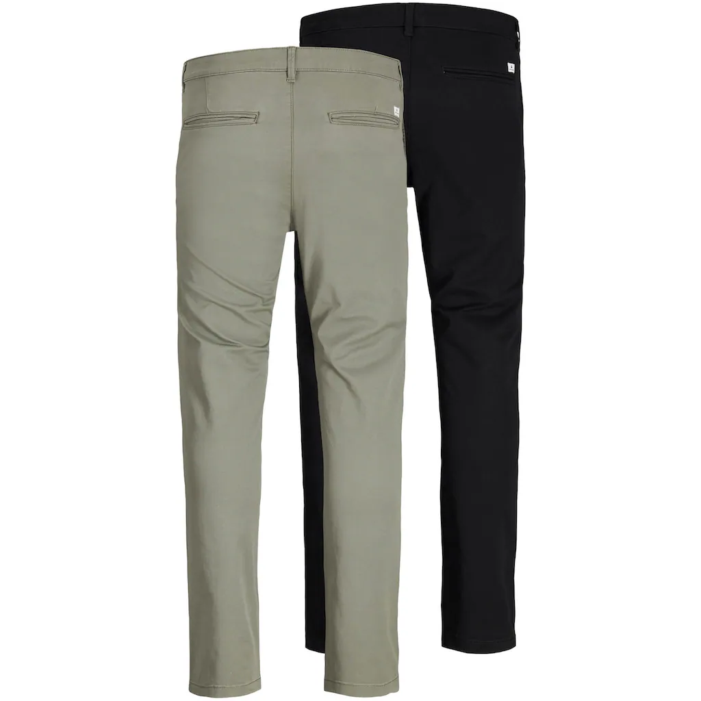 Jack & Jones Chinohose »SLIM FIT MARCO 2PCS« (Packung 2 Tlg. 2er-Pack)