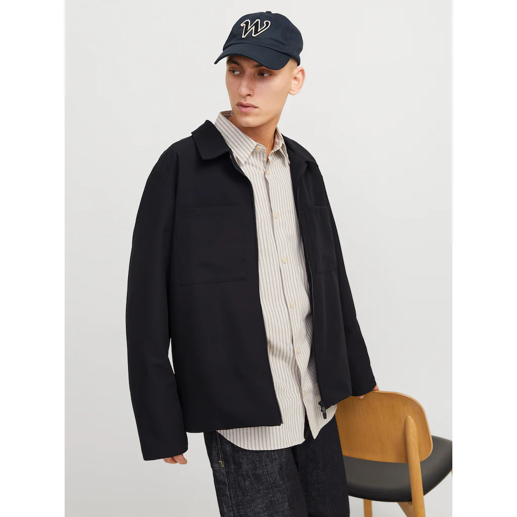 Jack & Jones Hemdjacke »JJEPERFECT SHACKET SN« Ohne Kapuze Mit Brusttaschen ▷ Bestellen