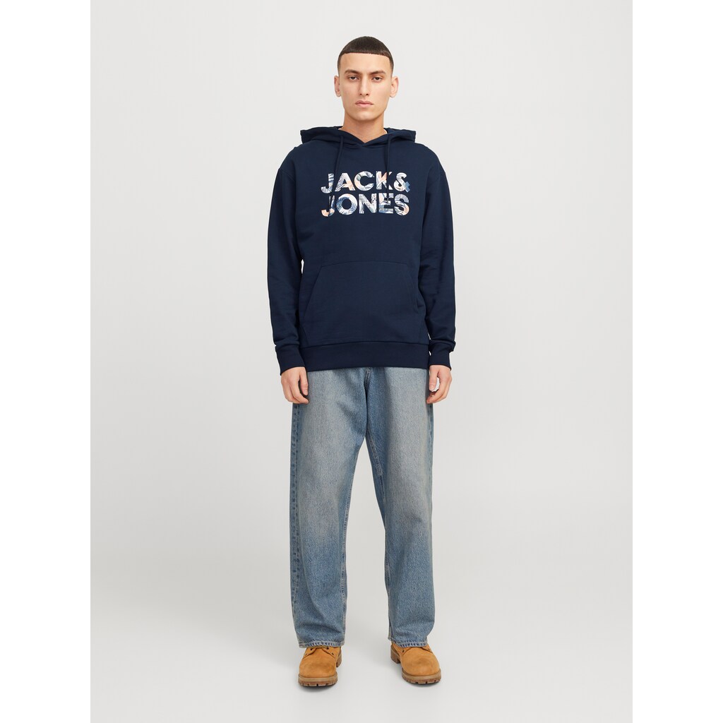 Jack & Jones Kapuzensweatshirt »JJEBRYAN CORP LOGO SWEAT HOOD NOOS« Mit Logo Druck ▷ Kaufen