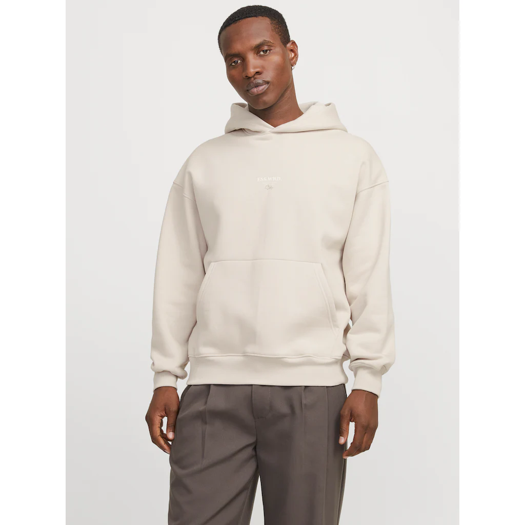 Jack & Jones Kapuzensweatshirt »JJEURBAN EDGE STUDIO SWEAT HOOD NOOS« mit Front und Back Print ▷ für