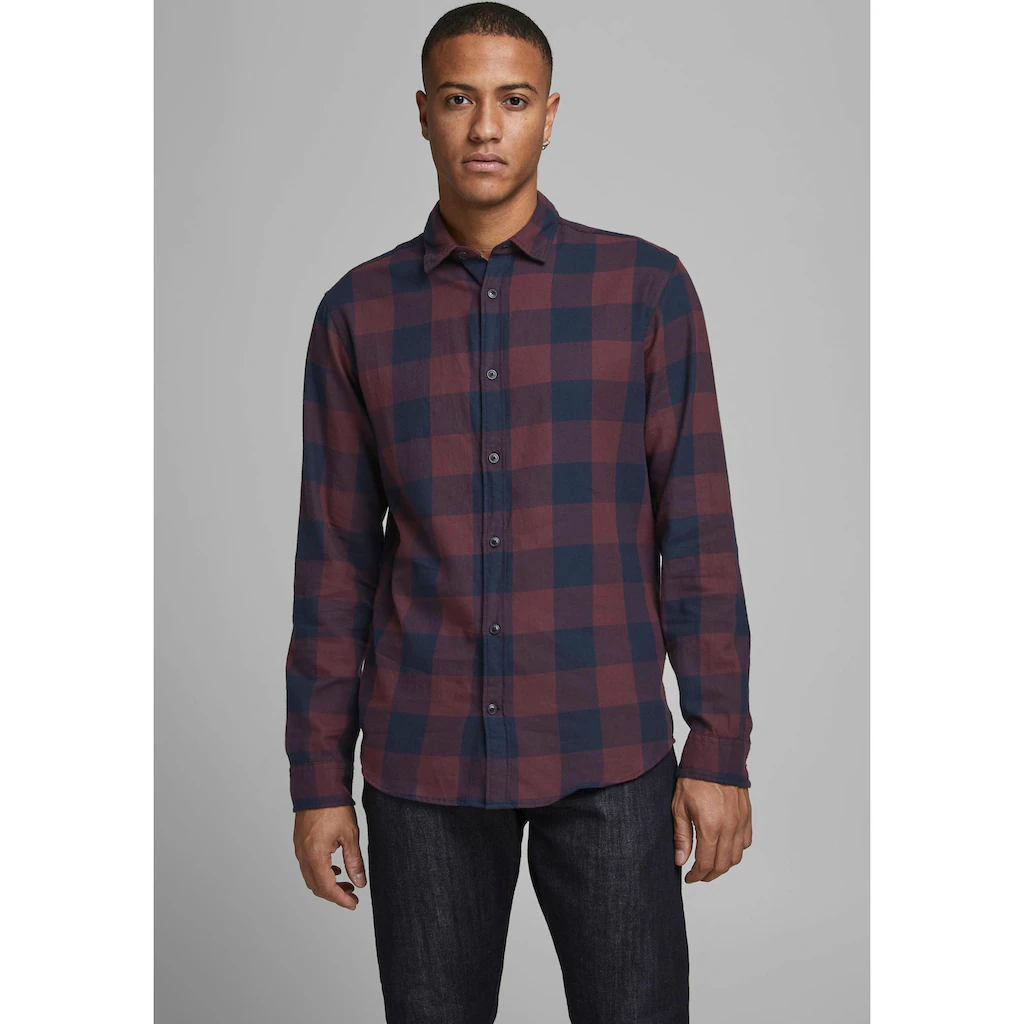 Jack & Jones Karohemd »JJ JJEGINGHAM TWILL SHIRT L/« ▷ Kaufen