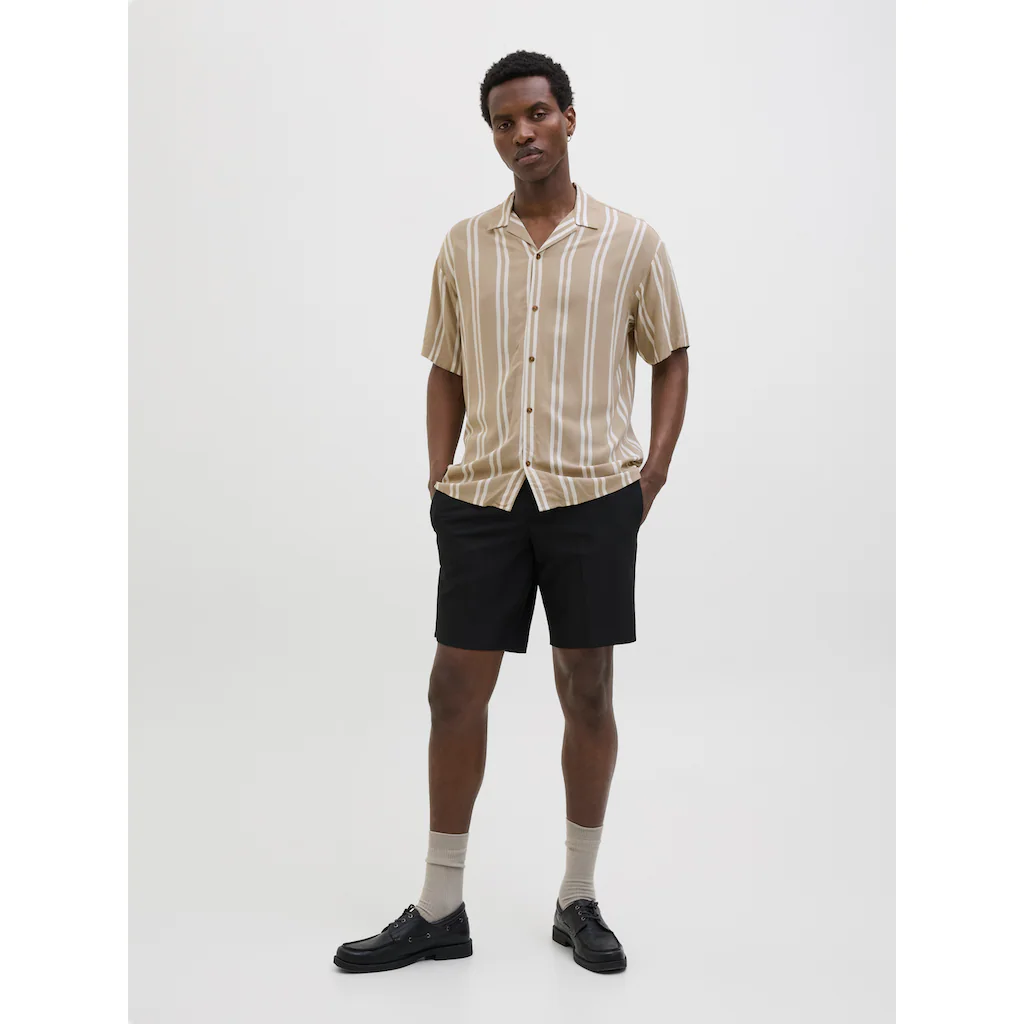 Jack & Jones Kurzarmhemd »JJEJEFF STRIPE RESORT SHIRT SS SN« Mit Streifen Muster