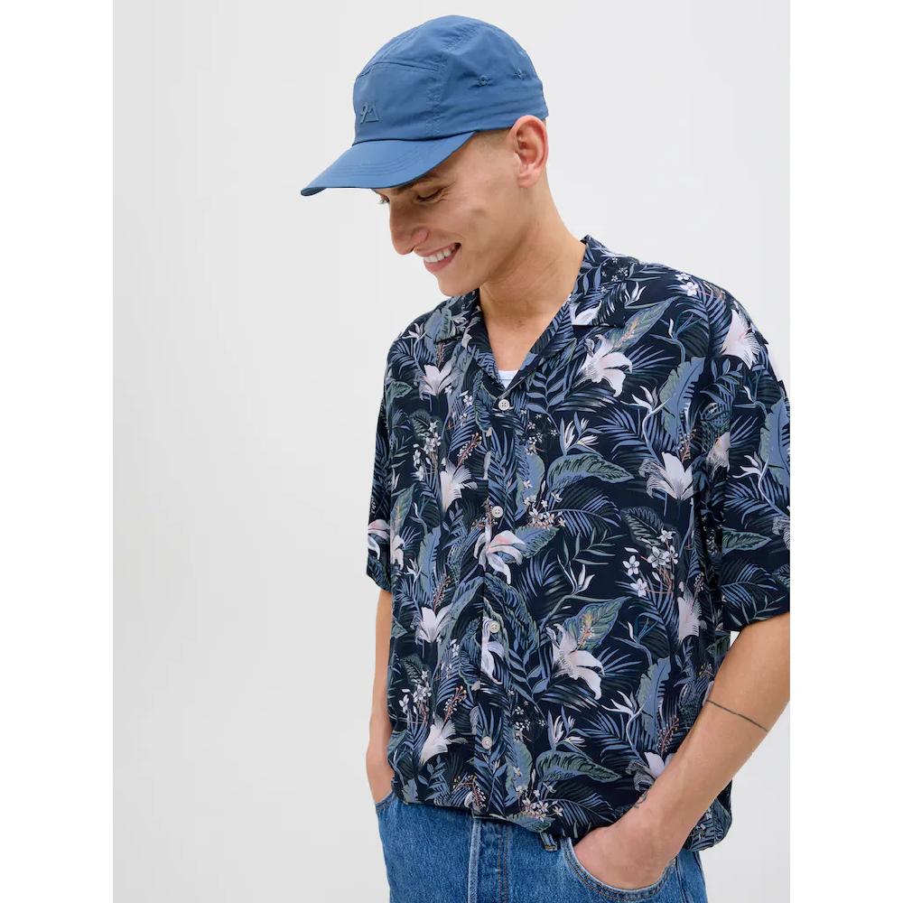 Jack & Jones Kurzarmhemd »JJEJEFF TROPICAL AOP RESORT SHIRT SS SN« Mit All-Over Print