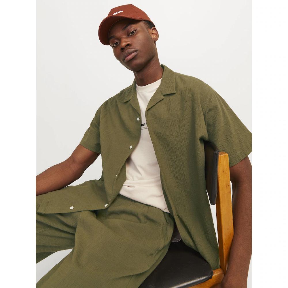 Jack & Jones Kurzarmhemd »JORLUKE CRINKLE RESORT SHIRT SS SN«
