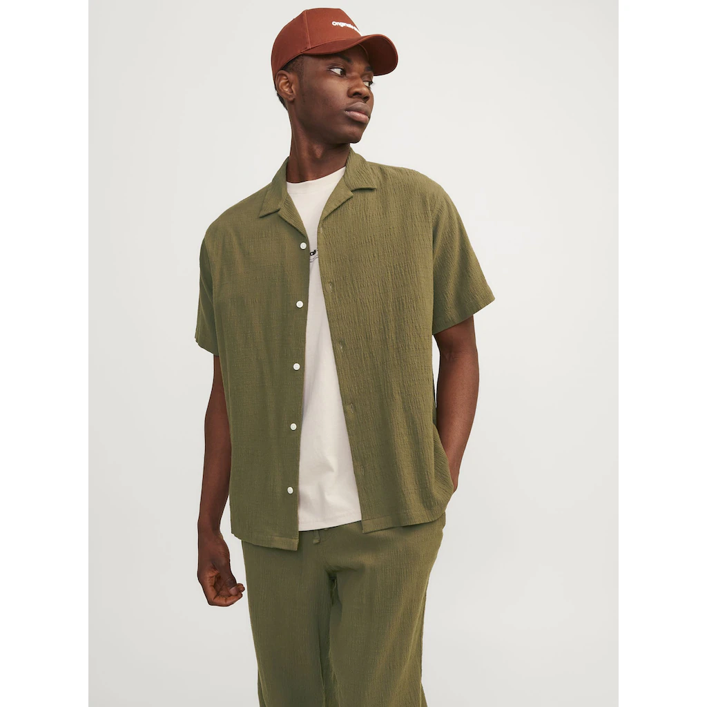 Jack & Jones Kurzarmhemd »JORLUKE CRINKLE RESORT SHIRT SS SN«