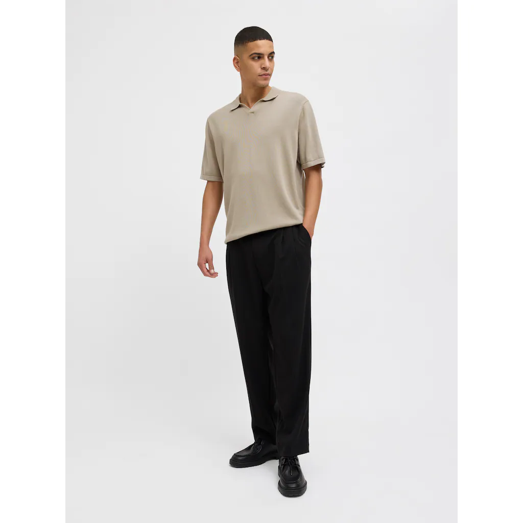 Jack & Jones Kurzarmpullover »JJELEO KNIT POLO SS LN« Mit Polo Kragen ▷ Für