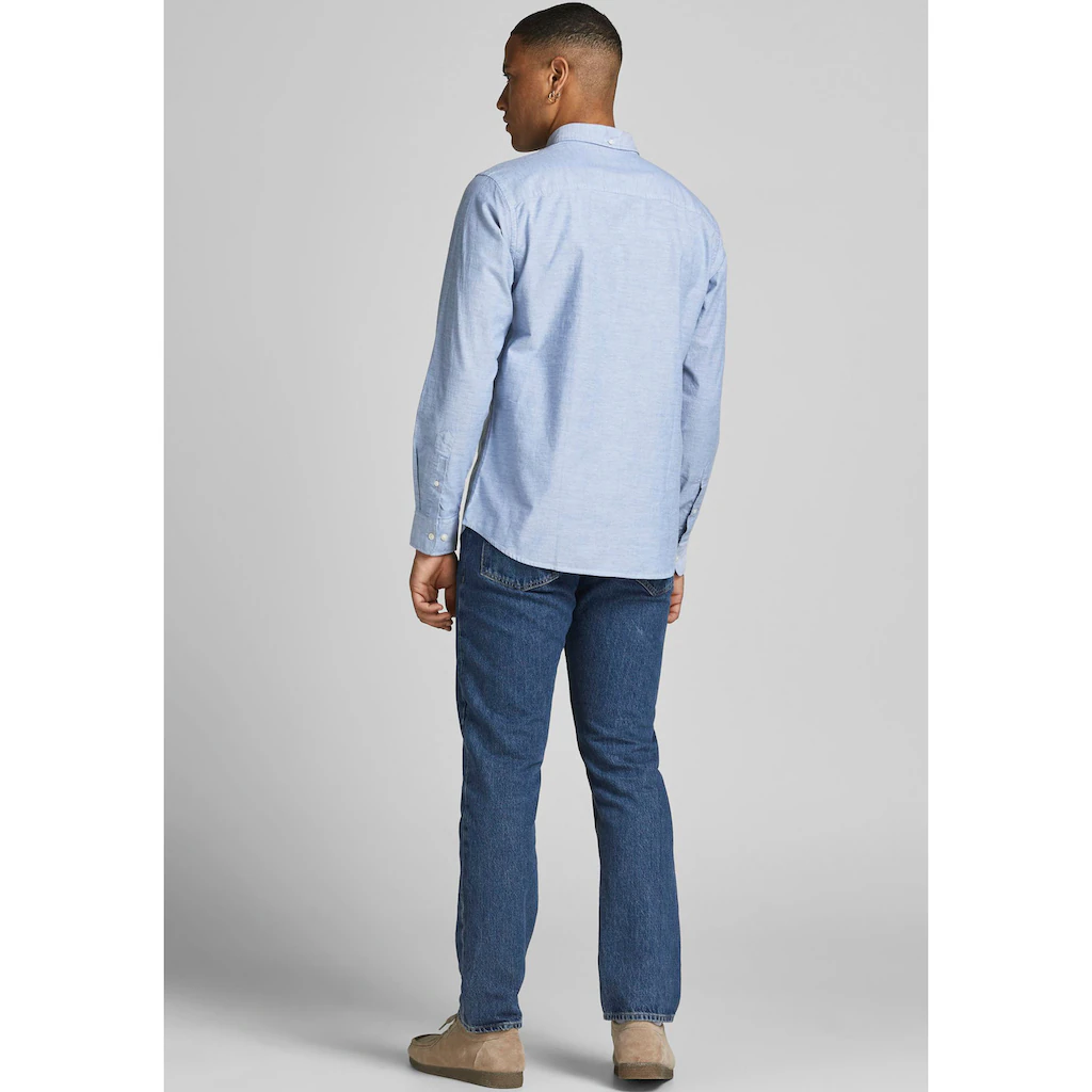 Jack & Jones Langarmhemd »BROOK OXFORD« Mit Button-Down Kragen ▷ Bestellen