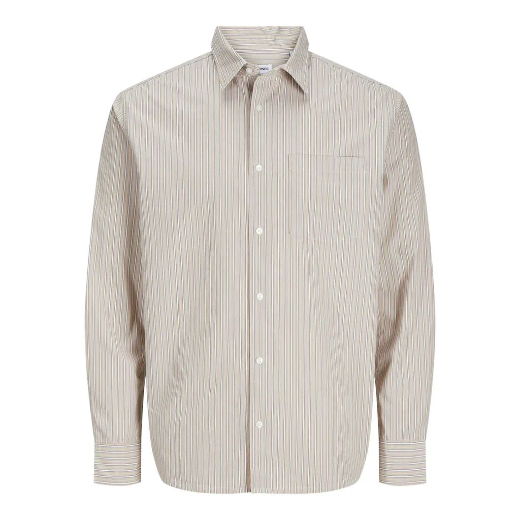 Jack & Jones Langarmhemd »JJECODY POPLIN SHIRT LS SN« mit Streifen Muster ▷ für