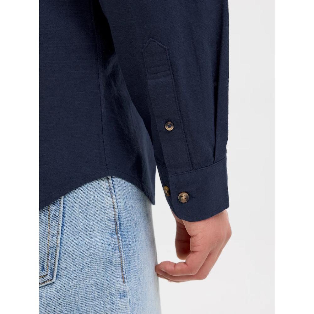 Jack & Jones Langarmhemd »JJESUMMER BAND SHIRT LS SN« Mit Bandkragen ▷ Kaufen