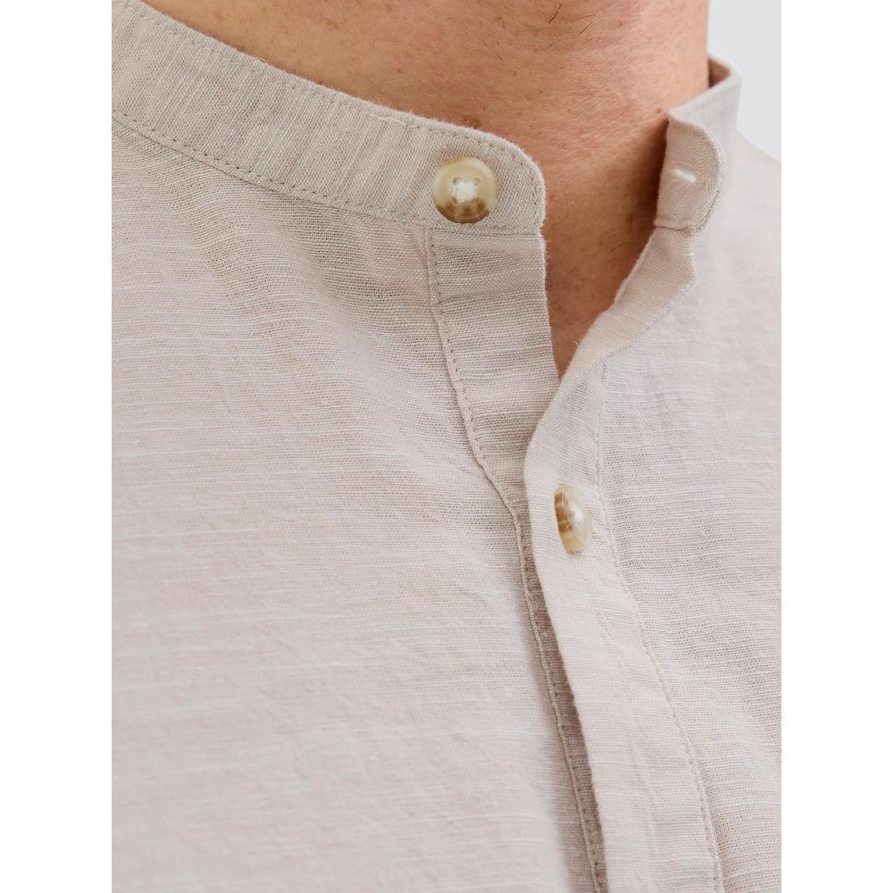 Jack & Jones Langarmhemd »JJESUMMER HALF PLACKET SHIRT LS SN« Mit Bandkragen ▷ Für