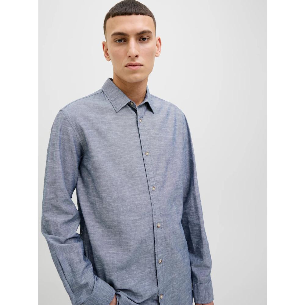 Jack & Jones Langarmhemd »JJESUMMER SHIRT LS SN« Mit Hemdkragen ▷ Bestellen