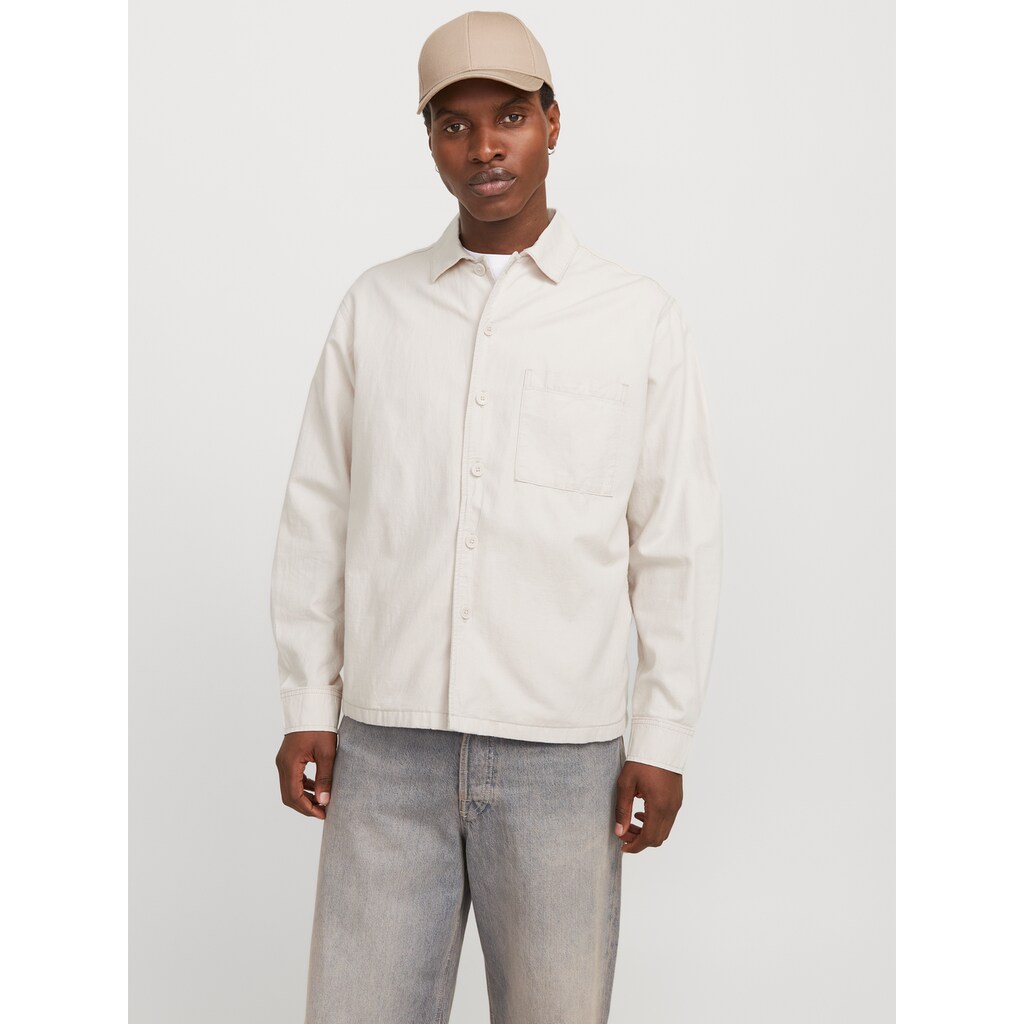 Jack & Jones Langarmhemd »JJEURBAN EDGE OVERSHIRT LS SN« mit Hemdkragen ▷ bestellen