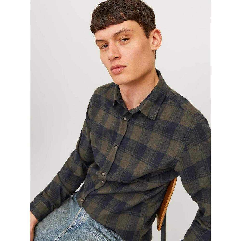 Jack & Jones Langarmhemd »JJJOSHUA FALL BUFFALO SHIRT LS« ▷ Für