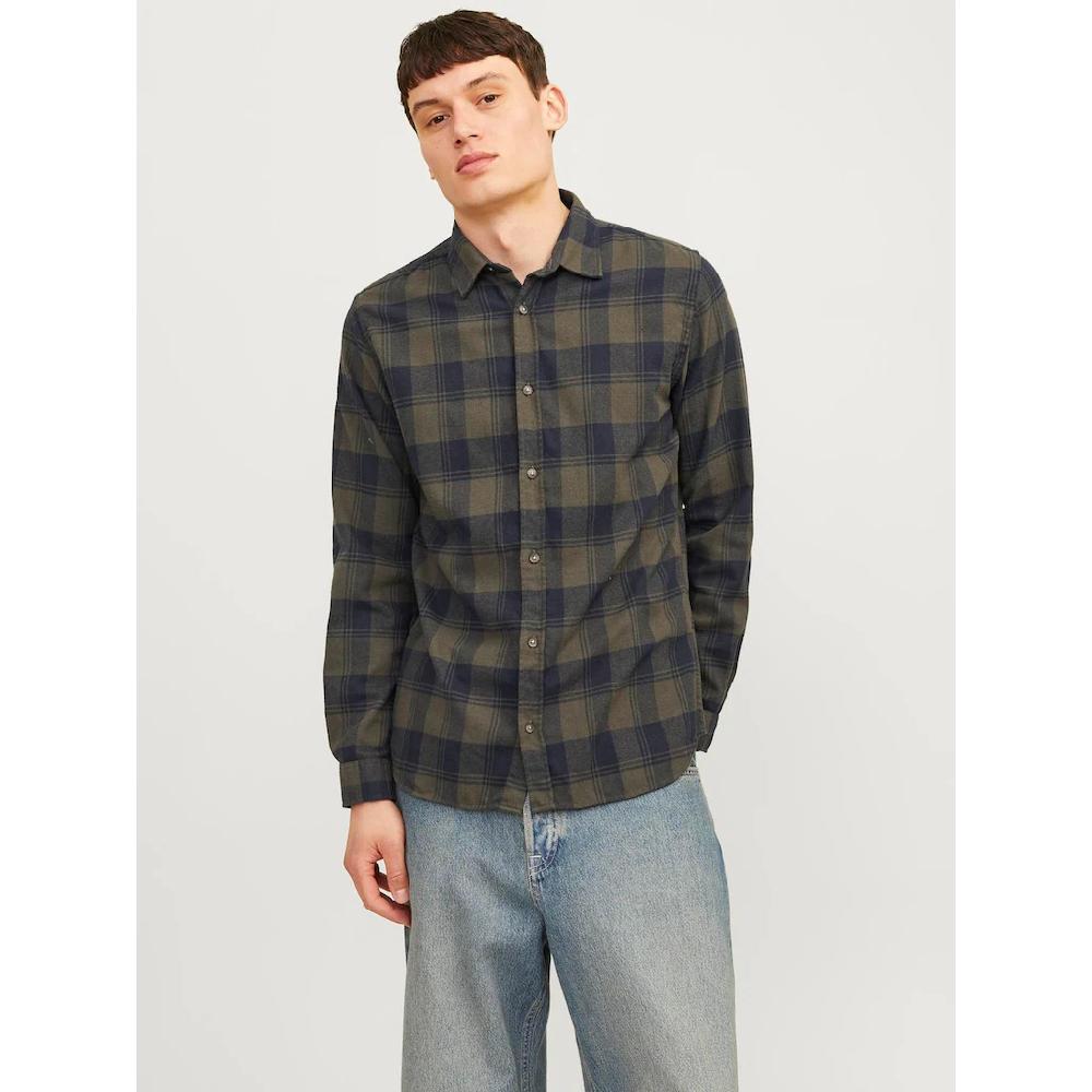 Jack & Jones Langarmhemd »JJJOSHUA FALL BUFFALO SHIRT LS« ▷ für