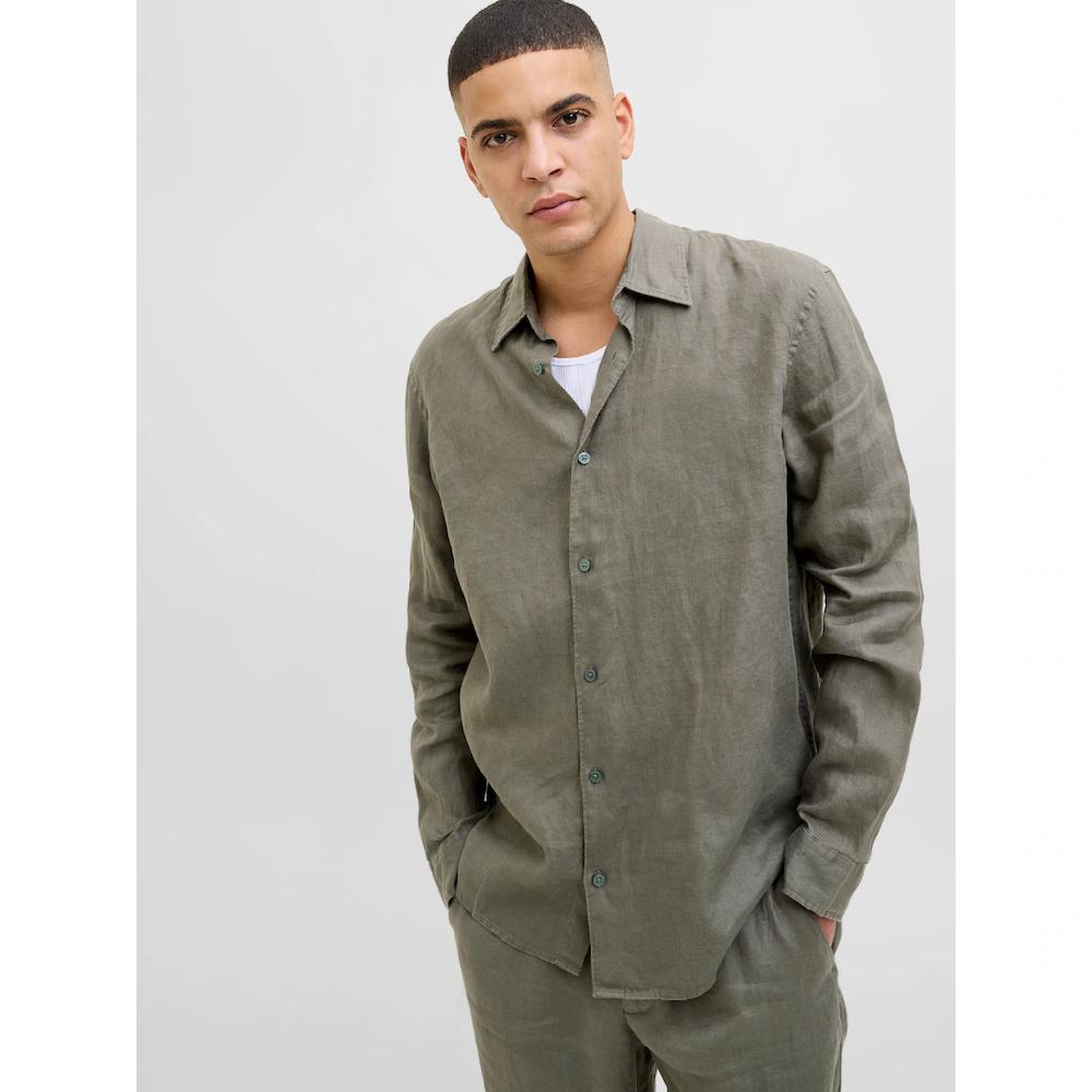 Jack & Jones Langarmhemd »JPRCCLAWRENCE LINEN L/S SHIRT SN«