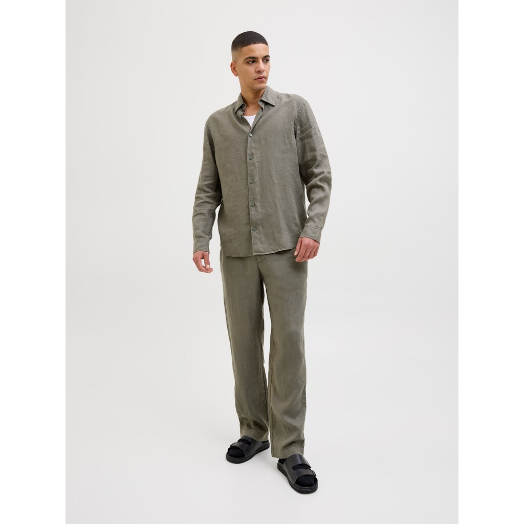 Jack & Jones Langarmhemd »JPRCCLAWRENCE LINEN L/S SHIRT SN«