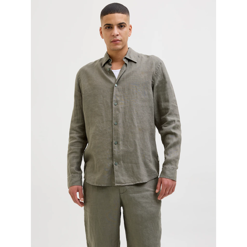 Jack & Jones Langarmhemd »JPRCCLAWRENCE LINEN L/S SHIRT SN«