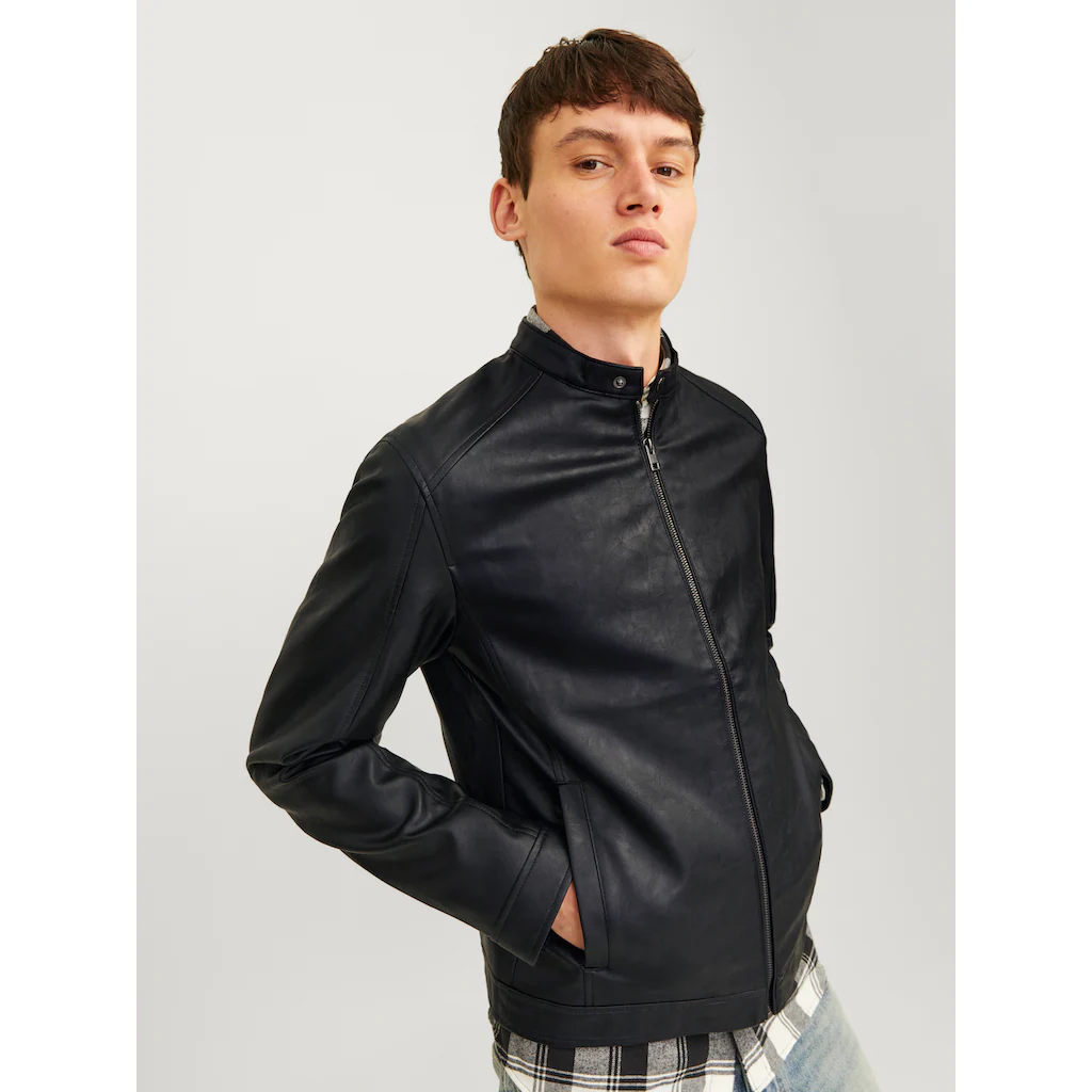 Jack & Jones Lederimitatjacke »JJEDYLAN CLEAN PU JACKET NOOS« ▷ Für