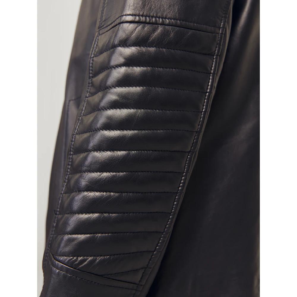 Jack & Jones Lederjacke »JJELIAM LAMB LEATHER JACKET NOOS« Ohne Kapuze Mit Markanter Schultersteppung ▷ Bestellen