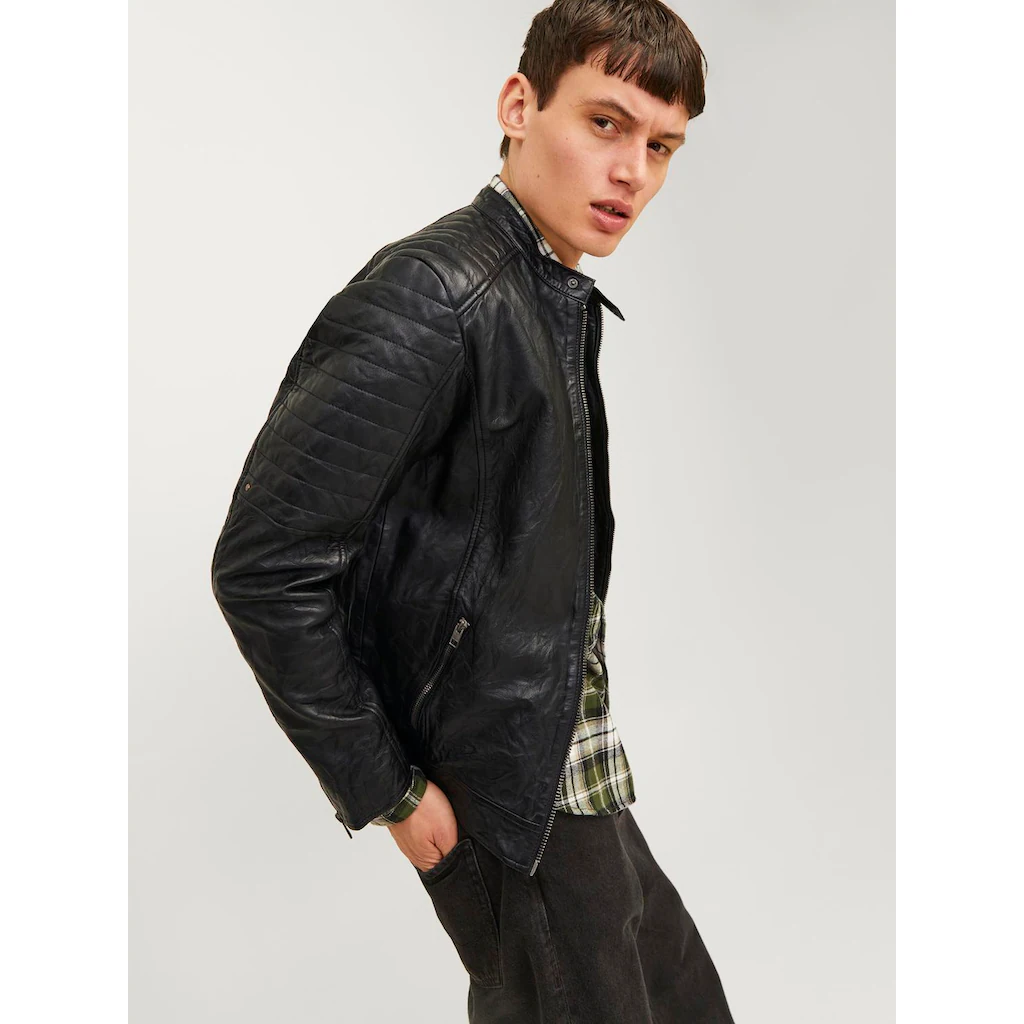 Jack & Jones Lederjacke »JJERICHARD LEATHER JACKET NOOS« ▷ Kaufen