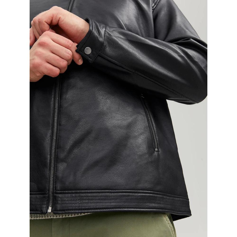 Jack & Jones PlusSize Bikerjacke »JJEROCKY CLEAN JACKET NOOS PLS« ▷ Für