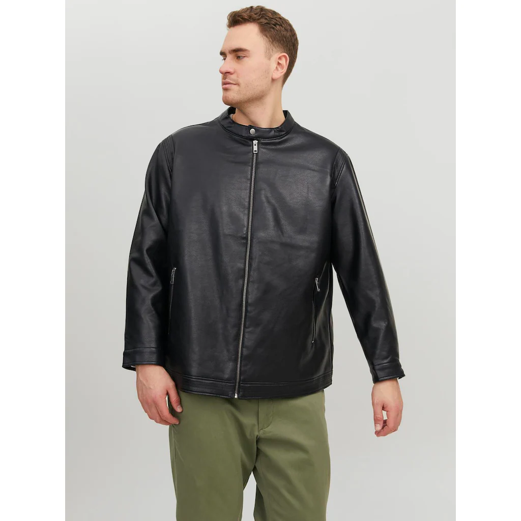 Jack & Jones PlusSize Bikerjacke »JJEROCKY CLEAN JACKET NOOS PLS« ▷ für