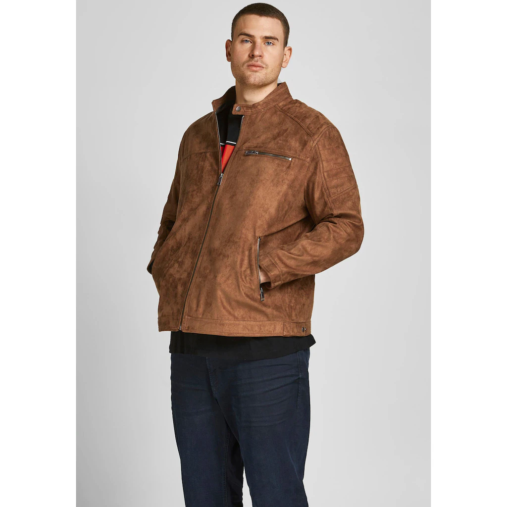 Jack & Jones PlusSize Bikerjacke »ROCKY JACKET« bis Größe 6XL ▷ kaufen