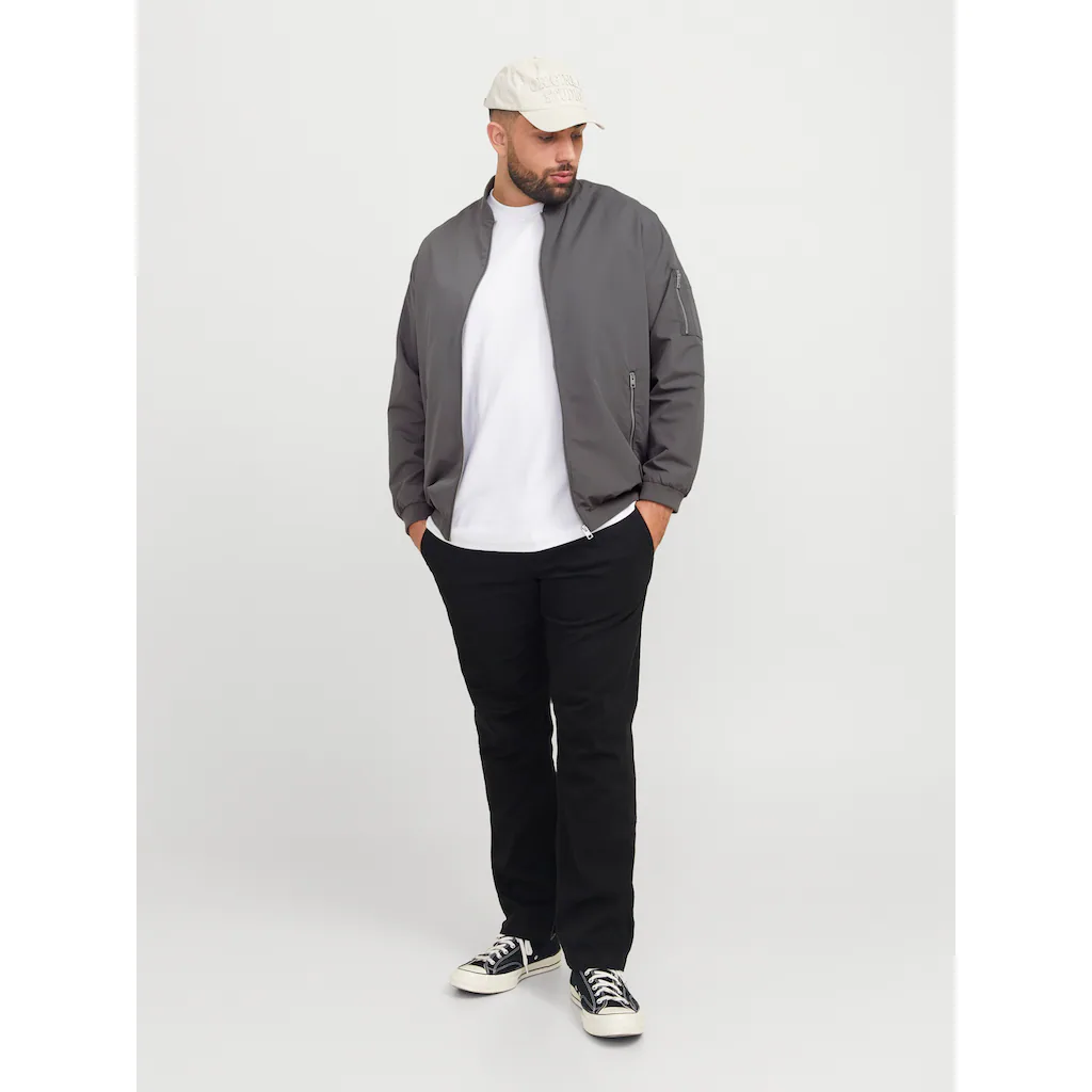 Jack & Jones PlusSize Bomberjacke »JJERUSH BOMBER NOOS PLS« Ohne Kapuze Mit Reißverschlusstaschen ▷ Bestellen