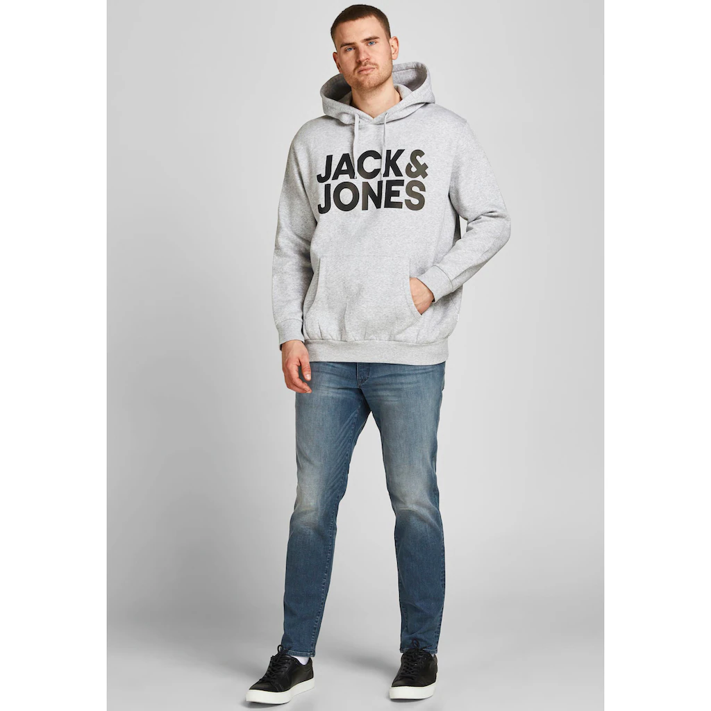 Jack & Jones PlusSize Kapuzensweatshirt »CORP LOGO SWEAT HOOD« Bis Größe 6XL ▷ Für