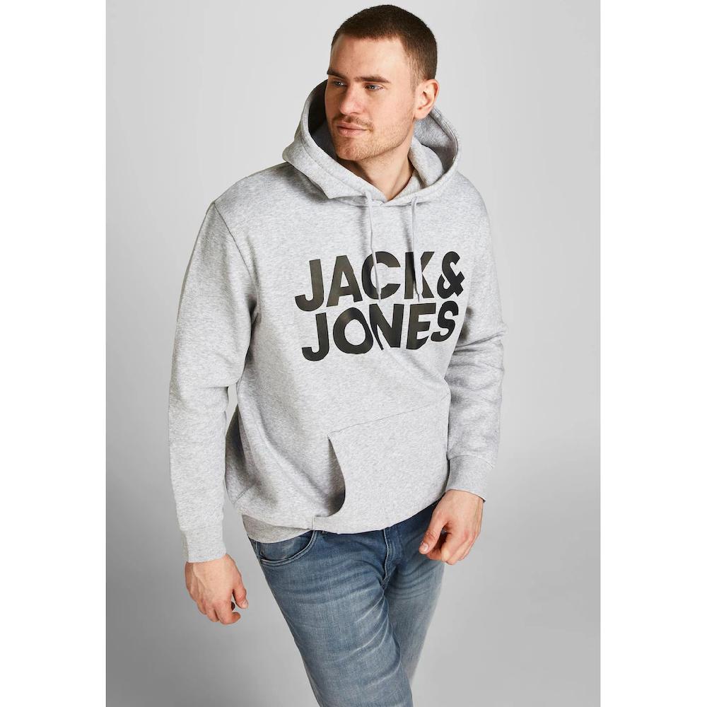 Jack & Jones PlusSize Kapuzensweatshirt »CORP LOGO SWEAT HOOD« Bis Größe 6XL ▷ für