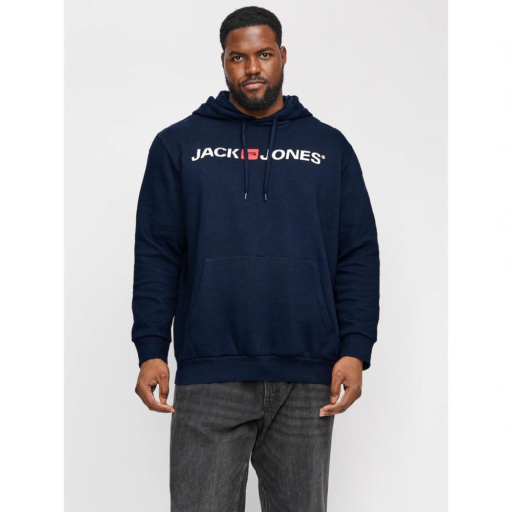 Jack & Jones PlusSize Kapuzensweatshirt »JJECORP OLD LOGO SWEAT HOOD NOOS PLS« mit Logo Print ▷ bestellen