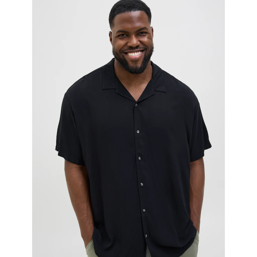 Jack & Jones PlusSize Kurzarmhemd »JJEJEFF SOLID RESORT SHIRT S/S SN PLS«
