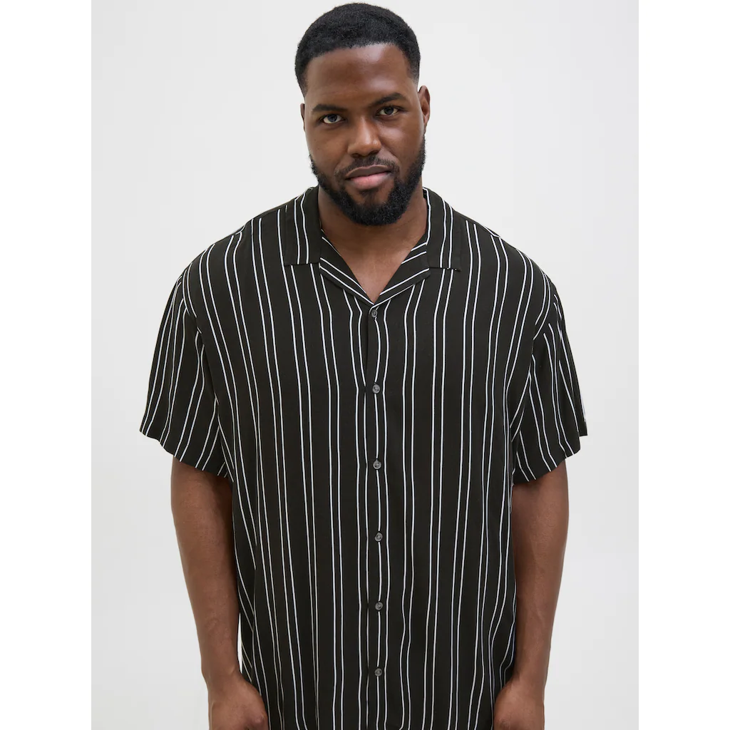 Jack & Jones PlusSize Kurzarmhemd »JJEJEFF STRIPE RESORT SHIRT SS SN PLS«