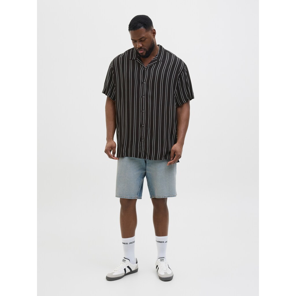 Jack & Jones PlusSize Kurzarmhemd »JJEJEFF STRIPE RESORT SHIRT SS SN PLS«