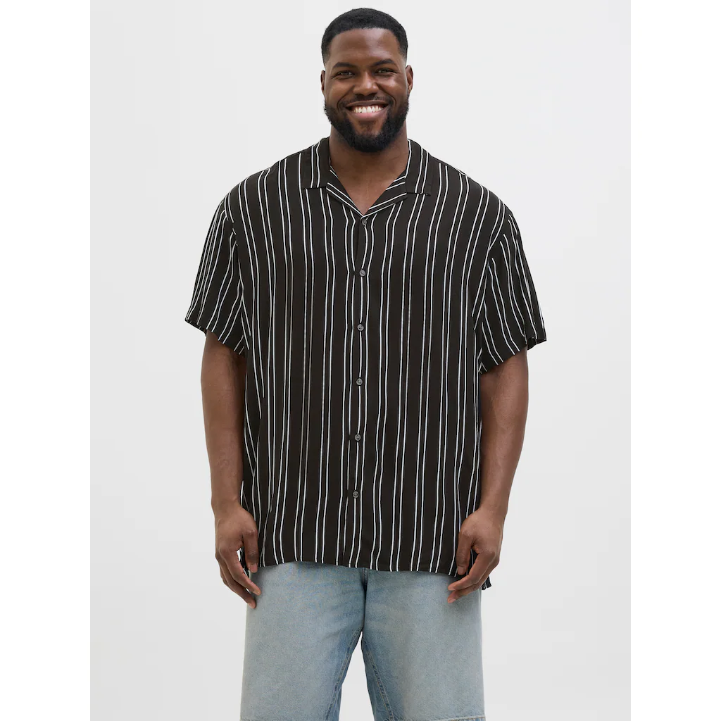 Jack & Jones PlusSize Kurzarmhemd »JJEJEFF STRIPE RESORT SHIRT SS SN PLS«