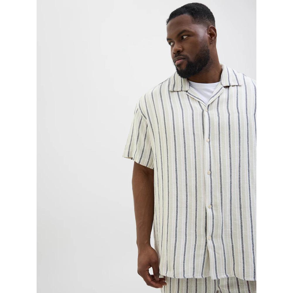 Jack & Jones PlusSize Kurzarmhemd »JORCOBA STRIPE RESORT SHIRT SS SN PLS«
