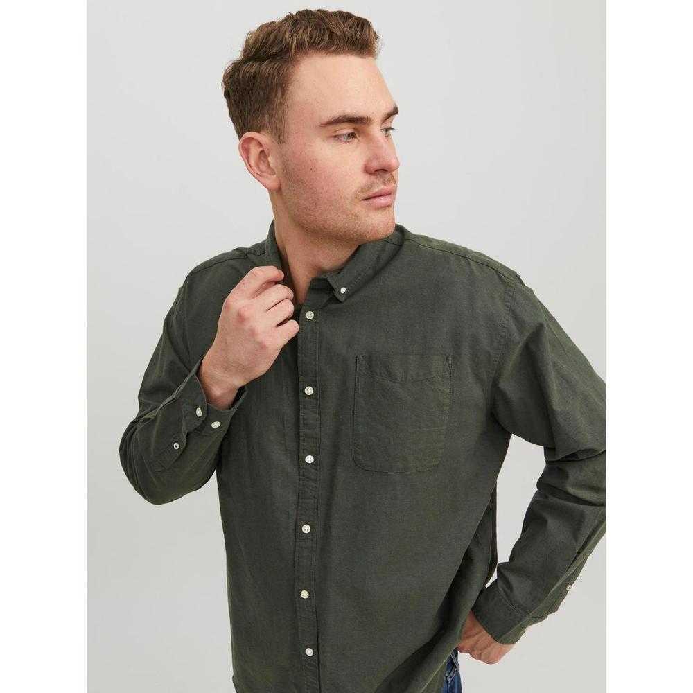 Jack & Jones PlusSize Langarmhemd »JJ JJEOXFORD SHIRT L/S« ▷ Für