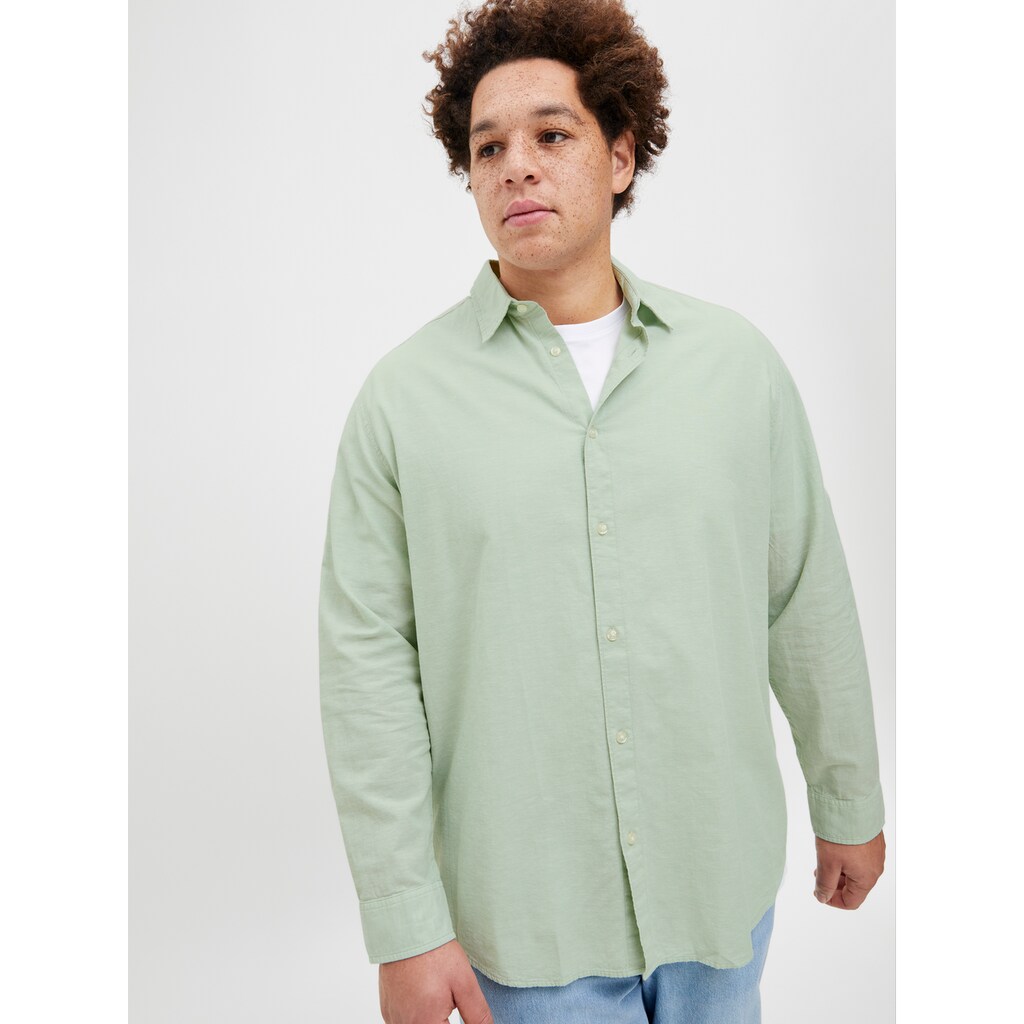 Jack & Jones PlusSize Langarmhemd »JJEBREEZE SHIRT LS SN PLS« Mit Hemdkragen