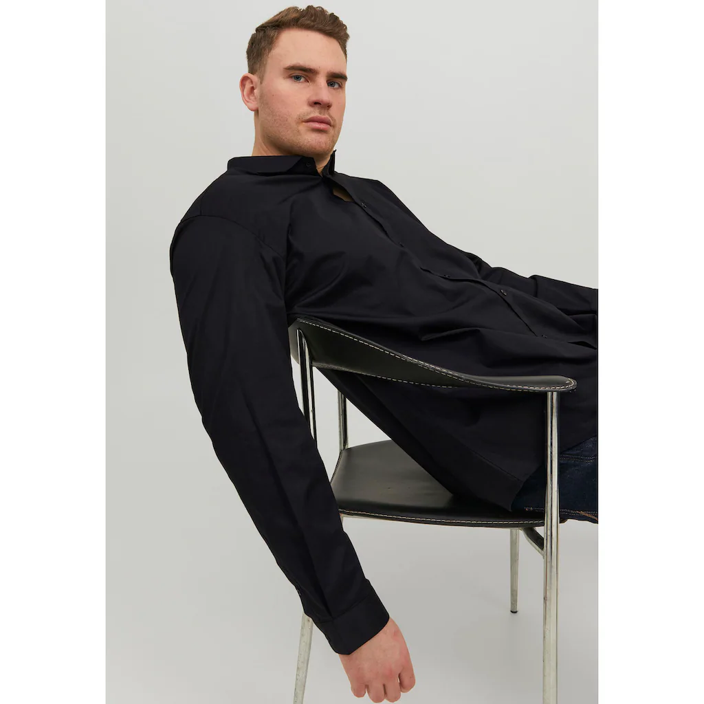 Jack & Jones PlusSize Langarmhemd »JPRBLACARDIFF SHIRT« ▷ Für