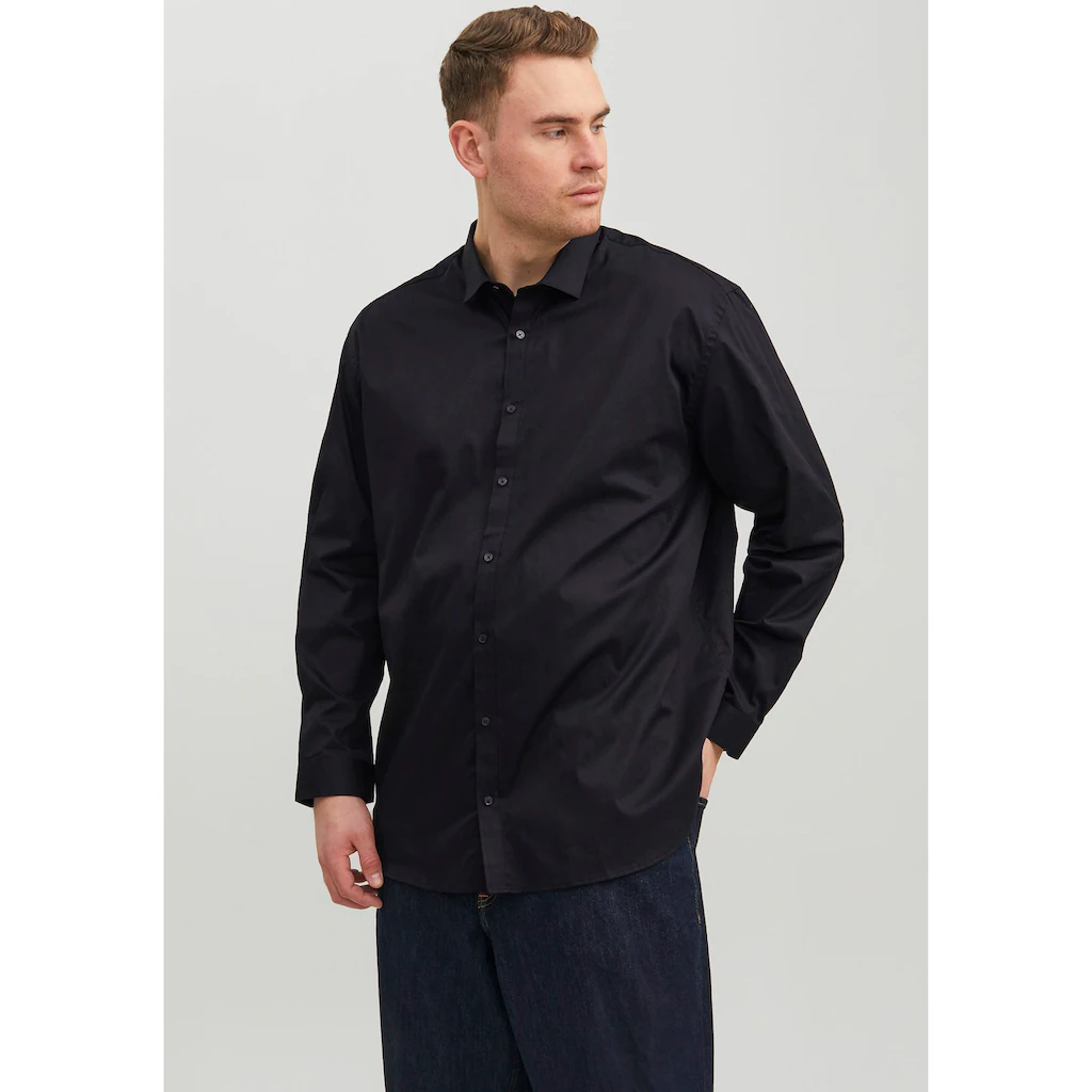 Jack & Jones PlusSize Langarmhemd »JPRBLACARDIFF SHIRT« ▷ für