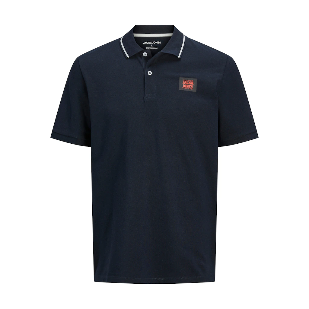 Jack & Jones PlusSize Poloshirt »JJHUDSON POLO SS 2PK MP PLS« (2 Tlg.) Aus Pikeequalität