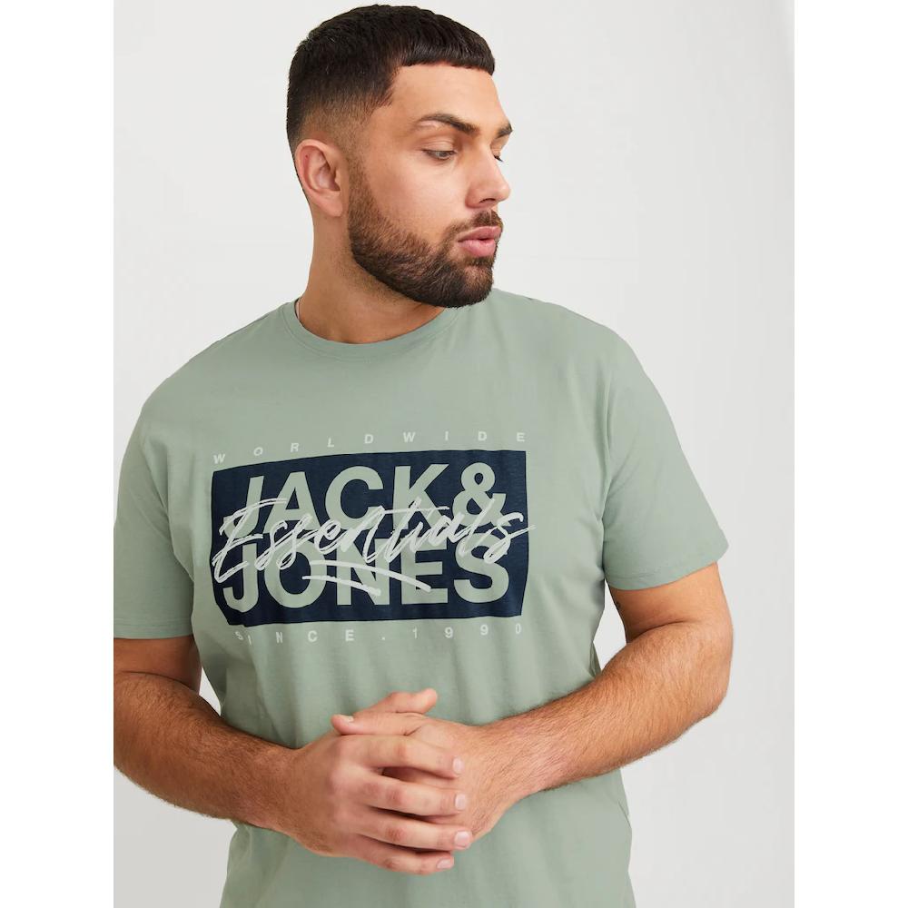 Jack & Jones PlusSize Rundhalsshirt »JJCOLTON TEE SS CREW NECK PLS« ▷ Bestellen