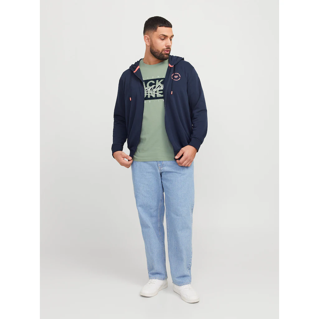 Jack & Jones PlusSize Rundhalsshirt »JJCOLTON TEE SS CREW NECK PLS« ▷ Bestellen