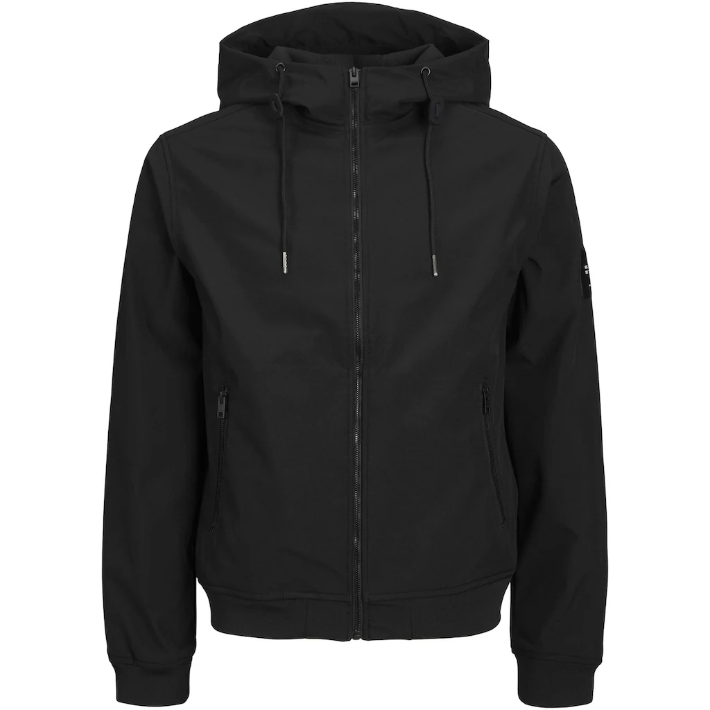 Jack & Jones PlusSize Softshelljacke »JJEBASIC SOFTSHELL HOOD NOOS PLS« Mit Kapuze ▷ Bestellen