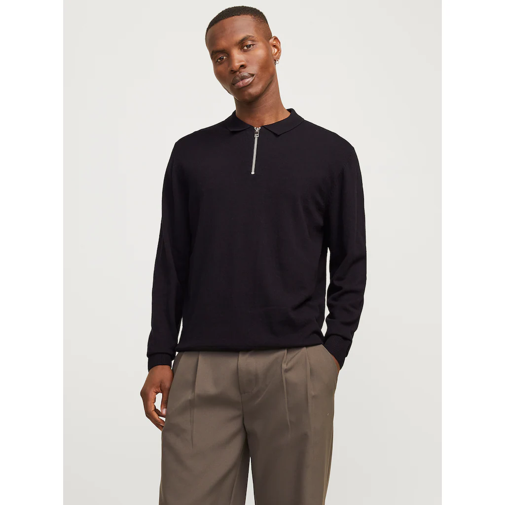 Jack & Jones Polokragenpullover »JJEEMIL KNIT POLO HALF ZIP LS NOOS« mit Polo Kragen ▷ kaufen
