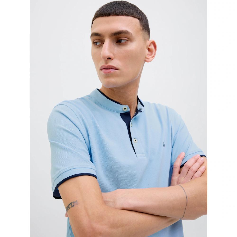 Jack & Jones Poloshirt »JJEPAULOS MAO POLO« Mit Logo Stickerei ▷ Bestellen