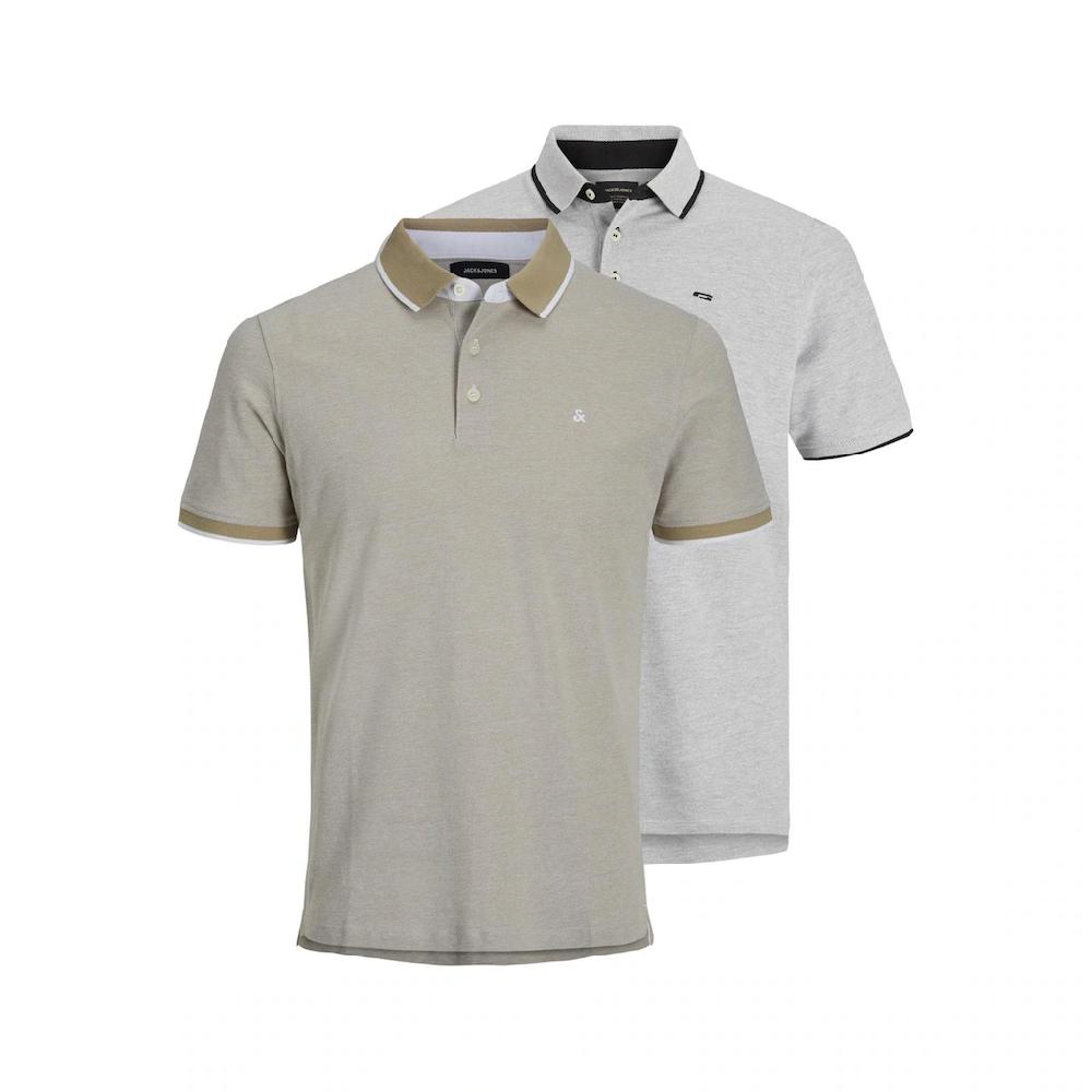 Jack & Jones Poloshirt »JJEPAULOS POLO SS 2PK MP NOOS« (Packung 2 tlg.)