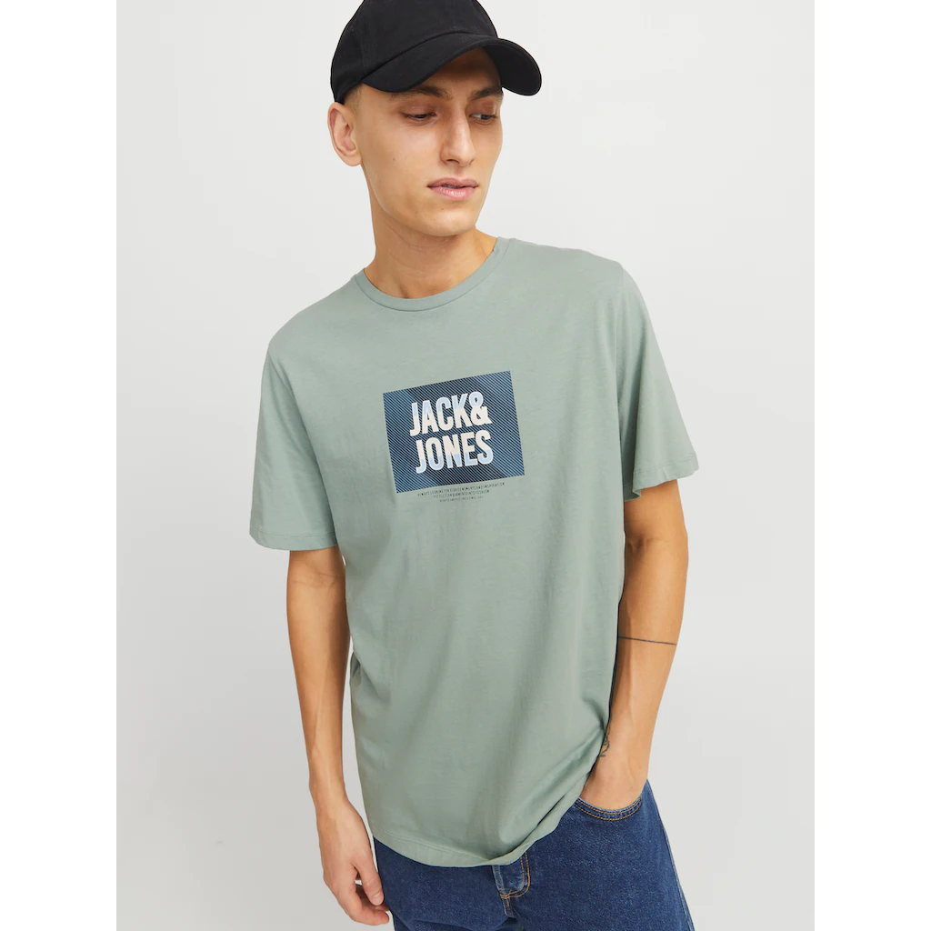 Jack & Jones Print-Shirt »JJHUDSON TEE SS CREW NECK« ▷ Für