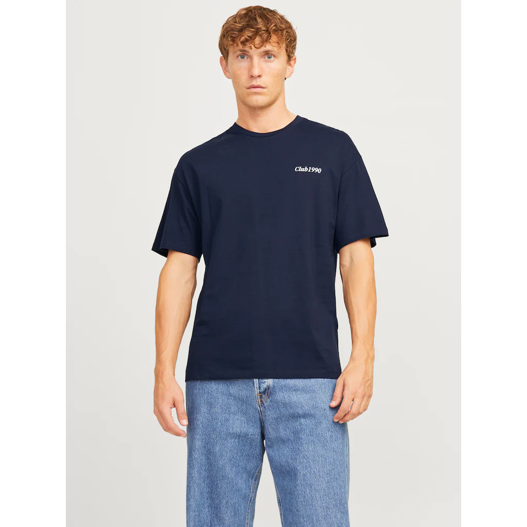 Jack & Jones Rundhalsshirt »JJEBRADLEY GRAPHIC TEE SS O-NECK NOOS« mit Front und Back Print ▷ bestellen